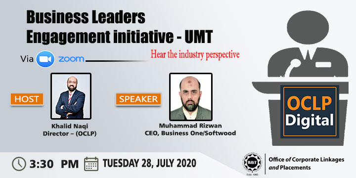 Business Leader Engagement Initiative - UMT with Muhammad Rizwan, CEO - Business One/Softwood